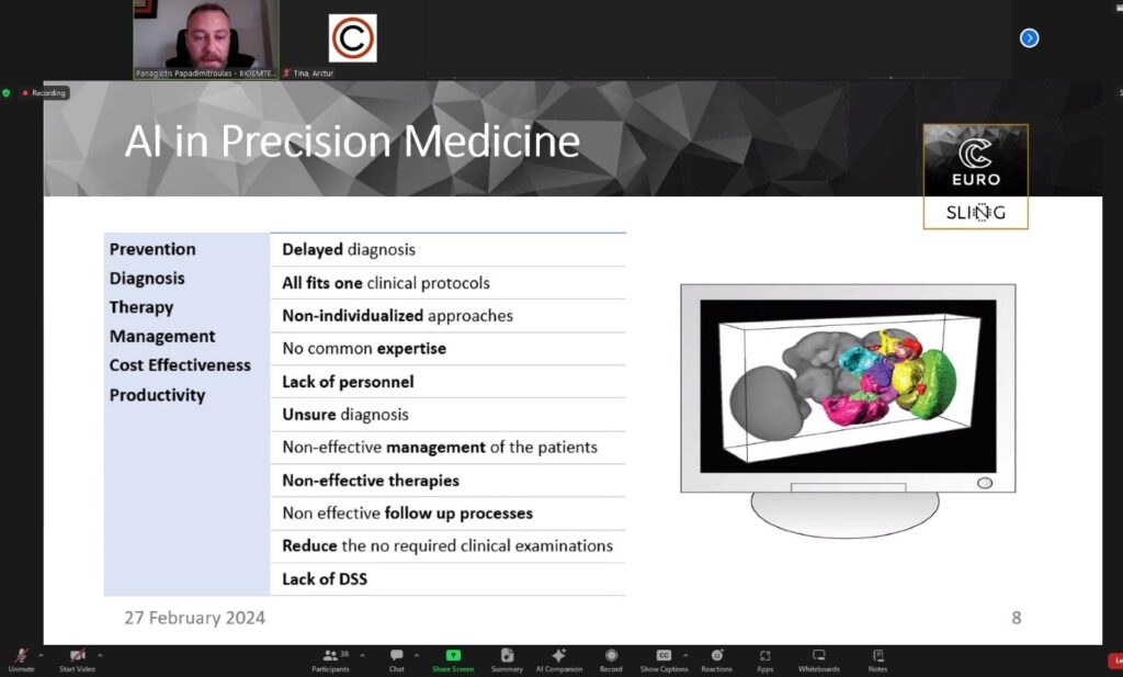 Predstavitev v okviru dogodka: Revolutionizing Medicine and Healthcare